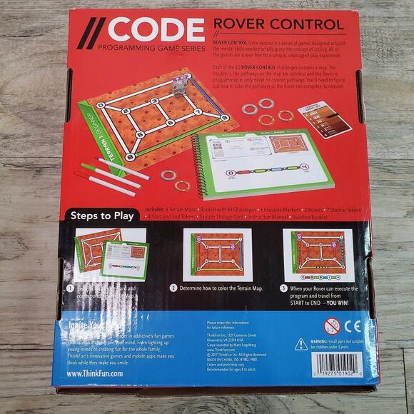 Thinkfun Rover Control Programming Game Series Learn Coding Concepts MISSING PC - Picture 10 of 10